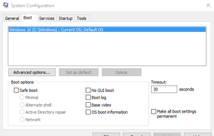 MSConfig screenshot 1