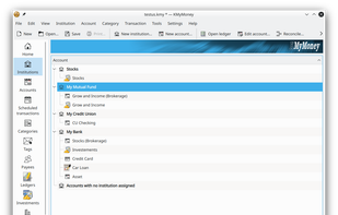 KMyMoney screenshot 2