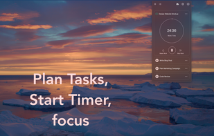 Plan Tasks, Start Timer