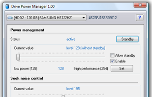 Drive Power Manager screenshot 1