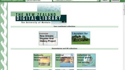 Greenstone Digital Library screenshot 1