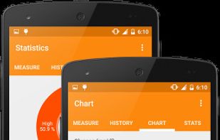 Keep track of your progress with graph and statistics, sets the minimum and maximum warning thresholds for maximum control