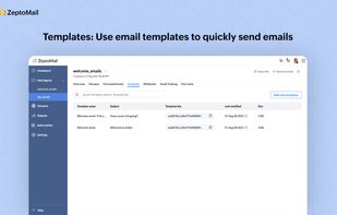Templates; Use email templates to quickly send emails
