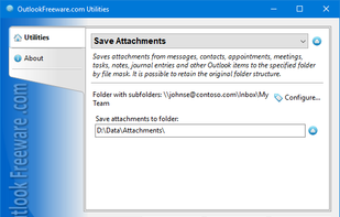 Save Attachments from Outlook screenshot 1