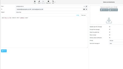 Webmail compose mail