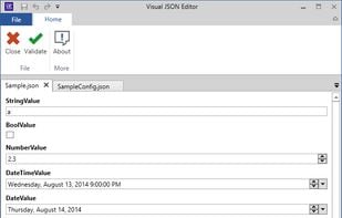 VisualJsonEditor screenshot 1