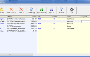 Word Metadata Changer screenshot 1