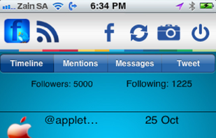 TweeBook screenshot 2