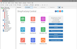 The easy to use interface gives access to all the features you need to sell successfully online.
