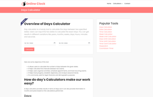 Online Clock screenshot 1