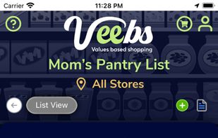 Veebs - Values Based Shopping screenshot 1