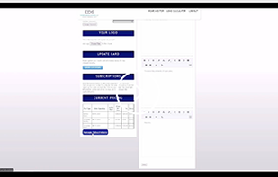 EDS Subscription page