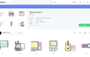 Icon Pack display page