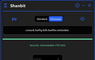 Human-Readable Security with Diceware. > Generate memorable yet high-security passphrases using the industry-standard Diceware method. Perfect for master passwords that need to be both secure and easy to type.