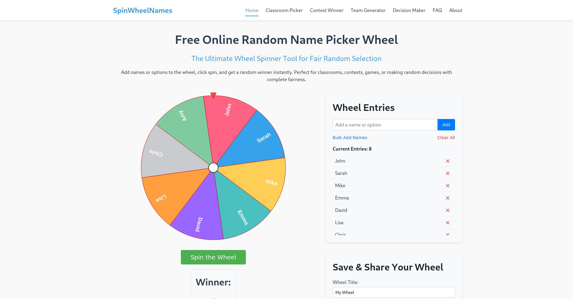 SpinWheelNames Alternatives And Similar Sites Apps AlternativeTo