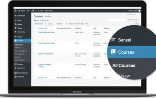 Sensei LMS screenshot 2