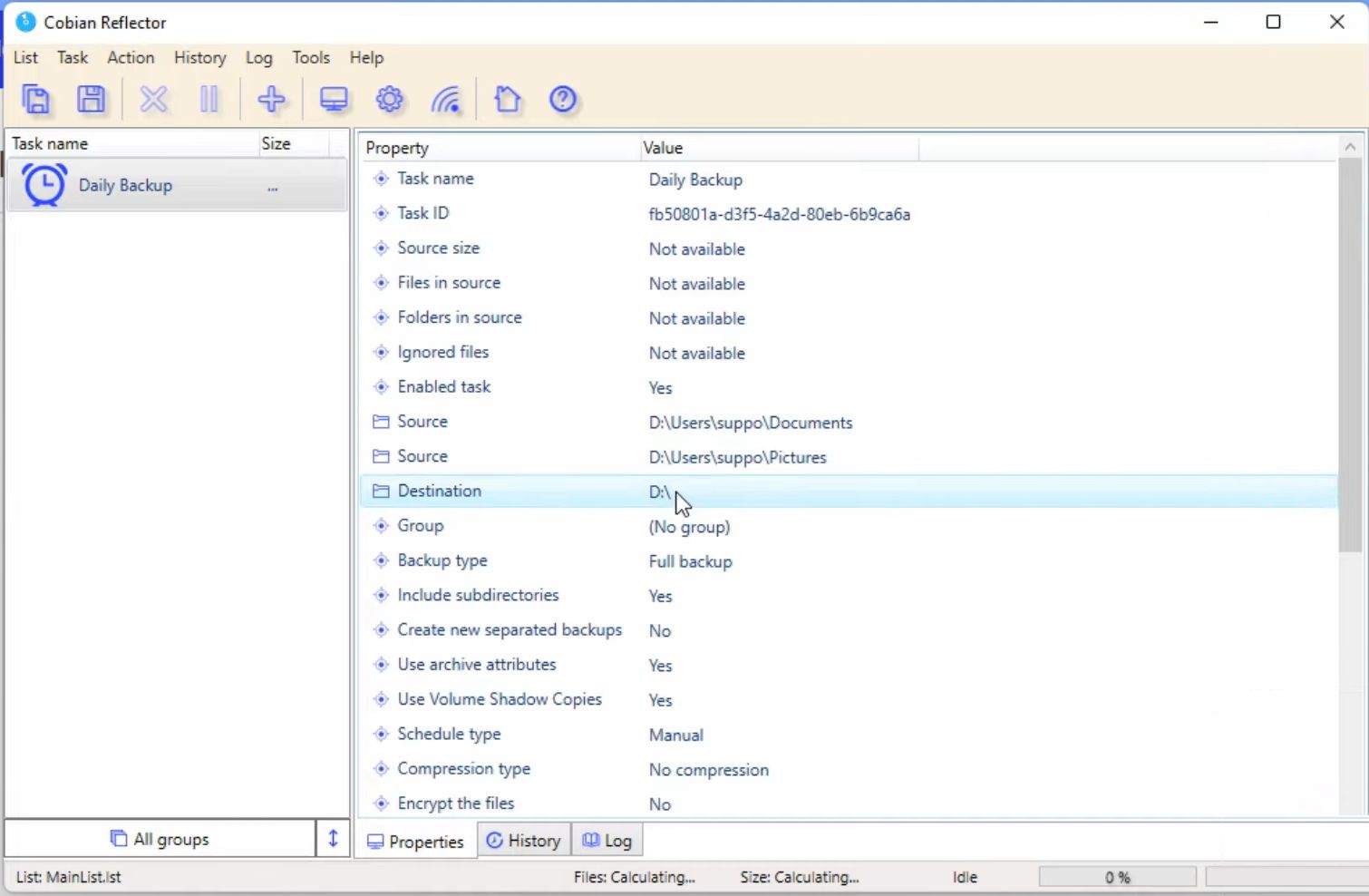 Cobian Reflector Backup utility for Windows that supports both same