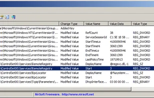 RegistryChangesView screenshot 1