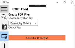 PGP Tool screenshot 1