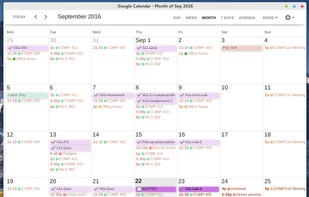 Clean Google Calendar screenshot 1