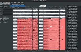 Compare two large files side by side (diff). Optionally list and search all diff.