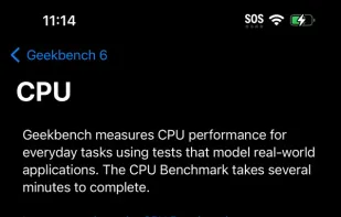 Geekbench screenshot 1