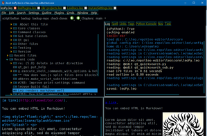 Leo Editor screenshot 1