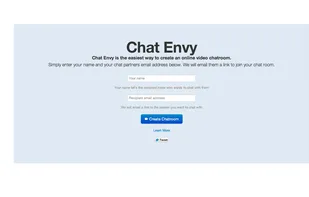 Chat Envy is the easiest way to create an online video chatroom.