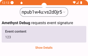 Amber Nostr Event Signer screenshot 1