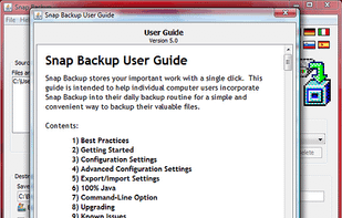 Snap Backup screenshot 1