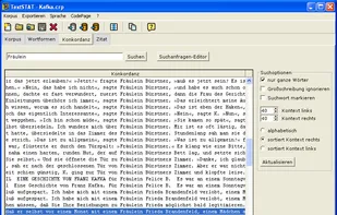TextSTAT screenshot 1