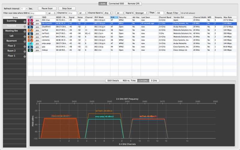 WiFi Explorer - Wi-Fi Scanner and Analyzer for Mac