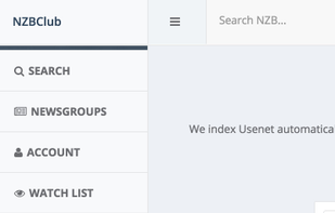 NZBClub screenshot 1