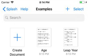 Splash - Programming Language screenshot 1