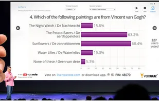Use VoxVote on small events, big event, your classroom or live sports events.