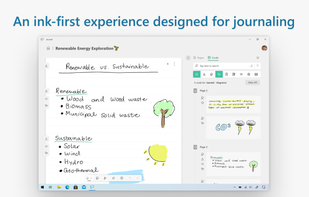 Microsoft Journal screenshot 1
