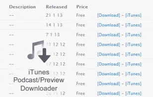iTunes Podcast & Audio Preview Downloader screenshot 1