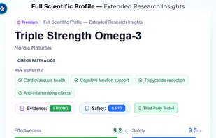 SupplementIQ AI Scientific Profile 