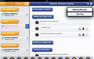 ipad meeting notes - Beesy