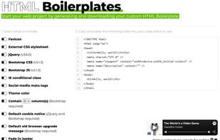 HTMLBoilerplates.com screenshot 1
