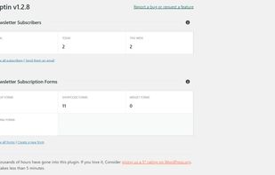 Dashboard page