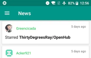 OpenHub for GitHub screenshot 1