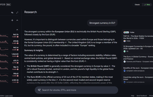 Google Finance screenshot 2