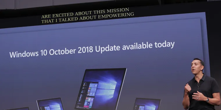 Windows 10 October 2018 Update rollout paused due to file deletion bug image