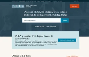 Digital Public Library of America screenshot 1