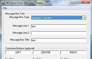 Windows Error Message Generator screenshot 1