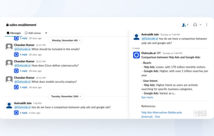 Outscale.ai Slack actual ui