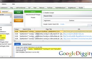 SearchDiggity screenshot 1