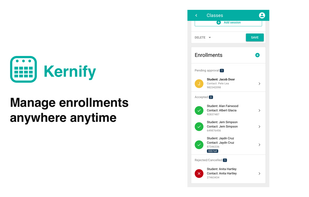 Manage enrollments anywhere anytime