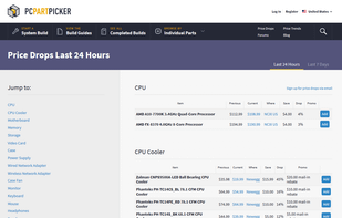 PCPartPicker screenshot 2